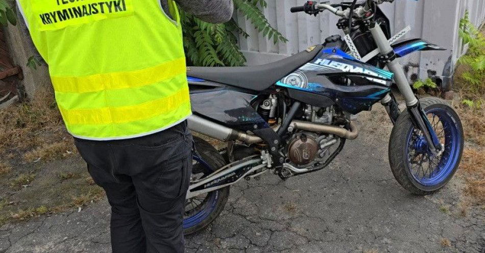 zdjęcie: Odzyskany motocykl i zatrzymanie z narkotykami w Lesznie / fot. KMP w Lesznie #1
