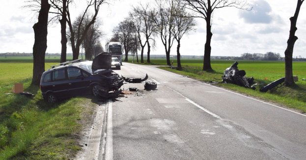 Zderzenie czołowe dwóch pojazdów na trasie Działdowo-Iłowo