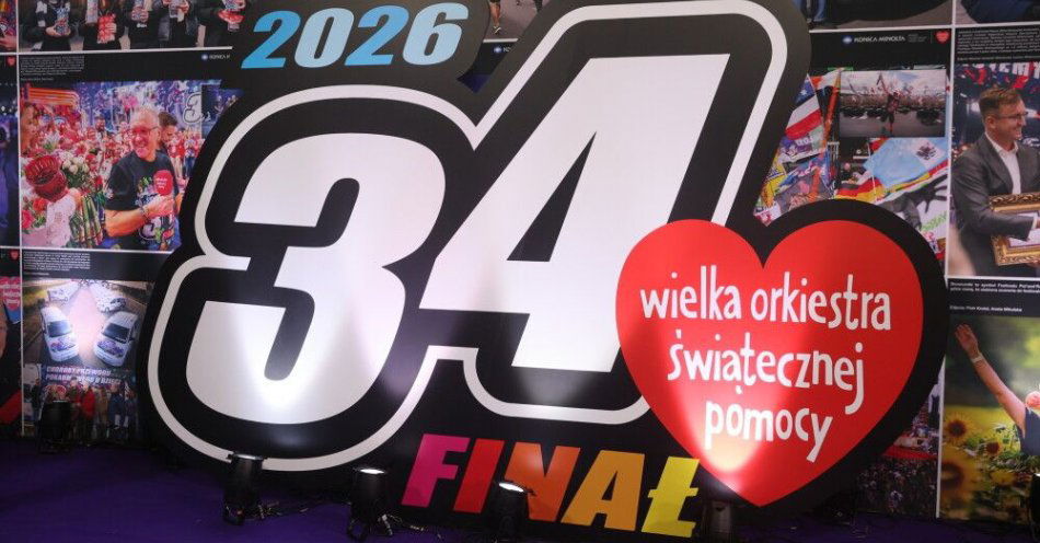 zdjęcie: 34. Finał WOŚP: ruszyli na rowerach z Kalisza do stolicy z czekiem na 50 tys. zł / Warszawa, 25.01.2026. Studio telewizyjne WOŚP na błoniach Stadionu Narodowego w Warszawie, 25 bm. Trwa 34. finał Wielkiej Orkiestry Świątecznej Pomocy. Celem tegorocznej zbiórki, odbywającej się pod hasłem „Zdrowe brzuszki naszych dzieci”,  jest diagnostyka i leczenie chorób przewodu pokarmowego u najmłodszych pacjentów. (sko) PAP/Leszek Szymański