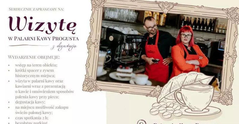 zdjęcie: Wizyta z degustacją w Palarni Kawy Progusta / kupbilecik24.pl / Wizyta z degustacją w Palarni Kawy Progusta