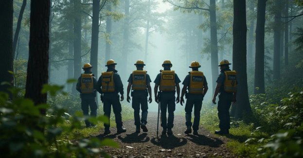 Ćwiczenia służb w Gryfinie: symulacja poszukiwań myśliwego