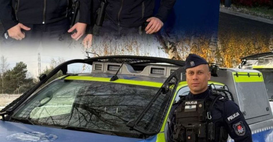 zdjęcie: Policjanci uratowali szesnastolatka z mostu w Gdańsku / fot. KMP w Gdańsku