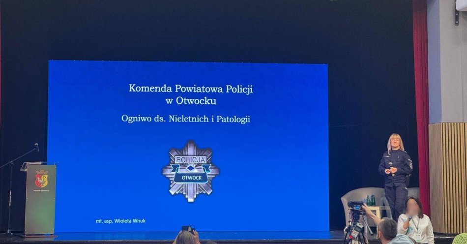zdjęcie: Otwock: policja o cyberprzemocy i zdrowiu psychicznym młodzieży / fot. KPP w Otwocku