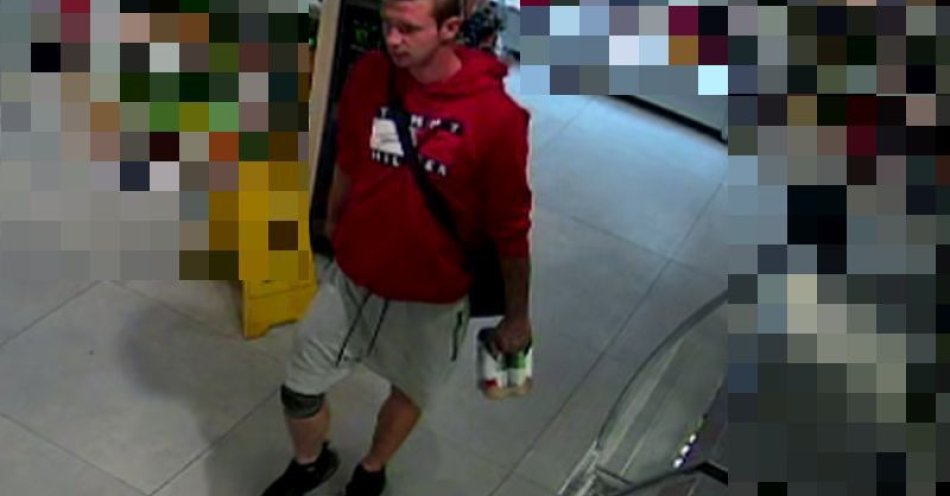 zdjęcie: Wizerunek podejrzanego o zniszczenie elewacji w Dzierżoniowie / fot. KPP w Dzierżonowie