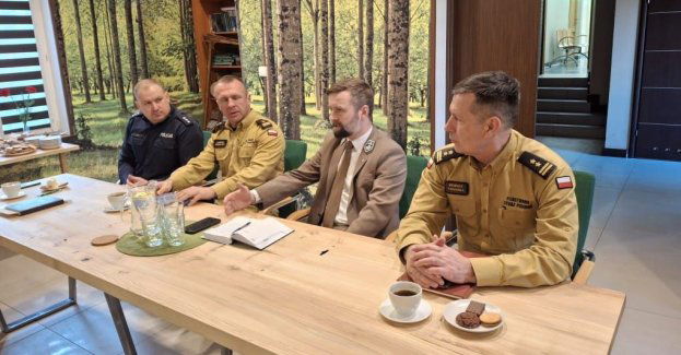 Narada koordynacyjna pracowników Lasów Państwowych z przedstawicielami Policji i Straży Pożarnej