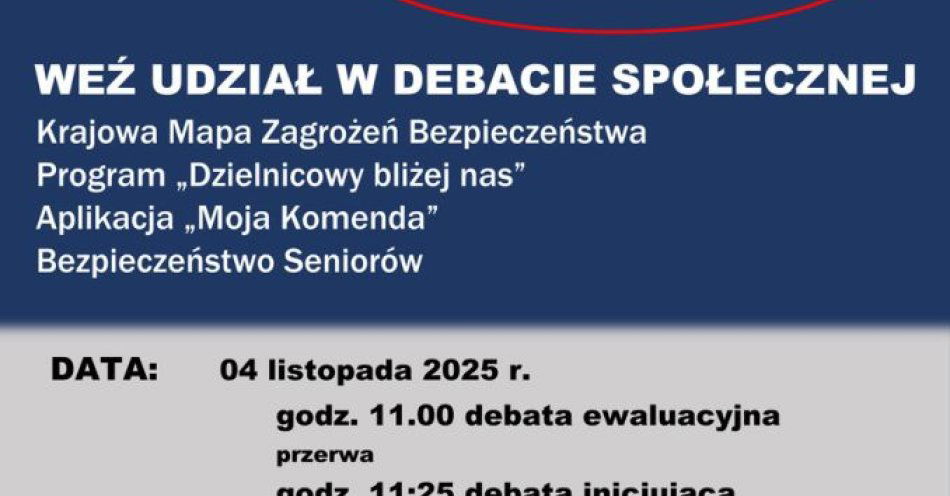 zdjęcie: Debaty o bezpieczeństwie seniorów w Otwocku 4 listopada / fot. KPP w Otwocku