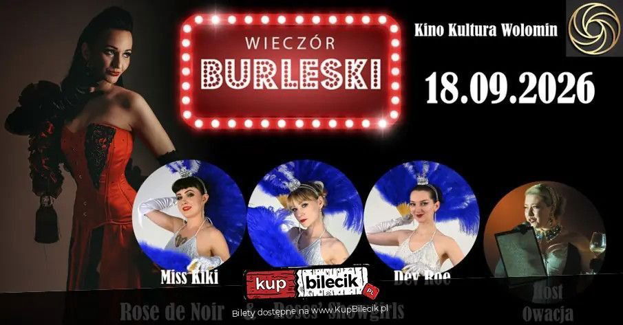 zdjęcie: Burleska by Rose de Noir w Kinie Kultury Wołomin / kupbilecik24.pl / Burleska by Rose de Noir w Kinie Kultury Wołomin