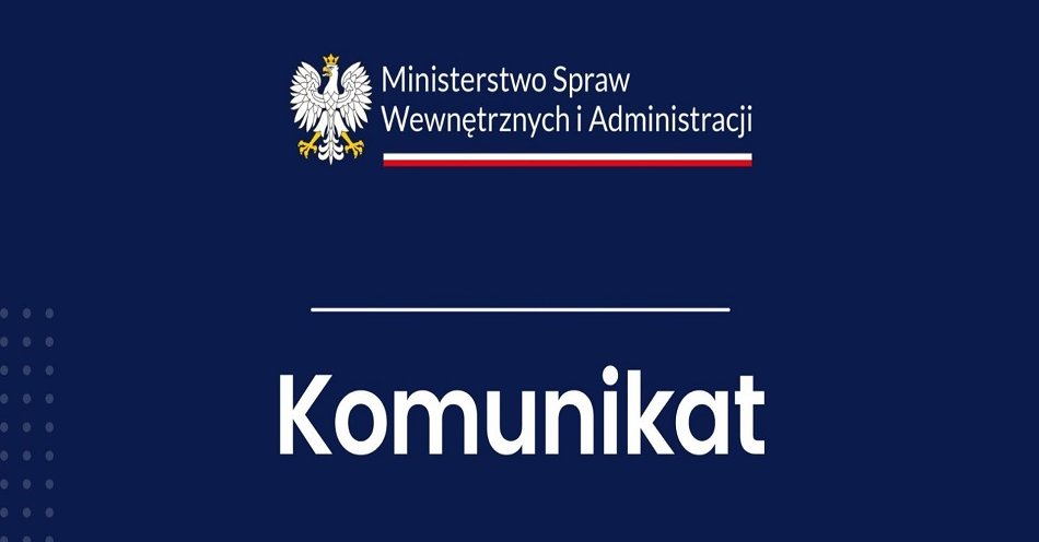 zdjęcie: KOMUNIKAT MSWiA / fot. nadesłane