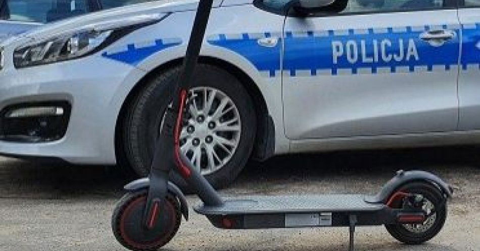 zdjęcie: Mężczyzna w wieku 18 lat zatrzymany za jazdę hulajnogą po alkoholu / fot. KPP w Pułtusku