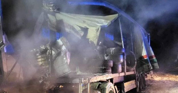 Podpalili ciężarówkę