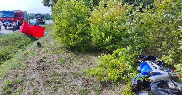 Wypadek w Wólce – nie żyje motocyklista