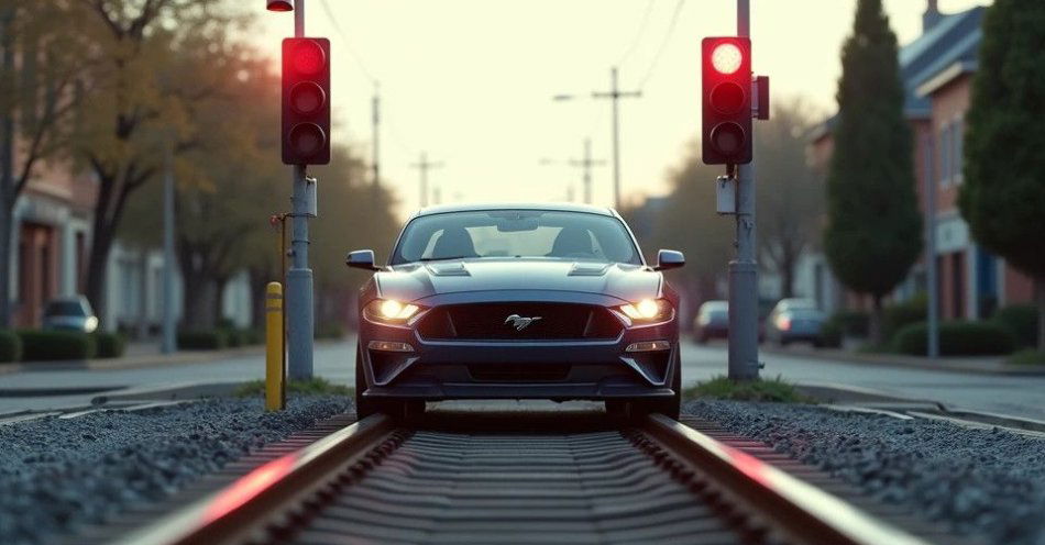 zdjęcie: Dwukrotne wjazdy na czerwonym na przejazdach w Giżycku / TM/ przykładowa ilustracja