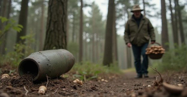 Grzybiarz znalazł pocisk artyleryjski w lesie koło Płazy