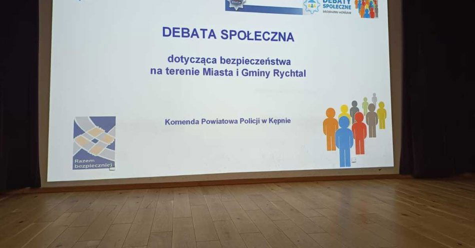zdjęcie: Mieszkańcy Rychtala debatowali o bezpieczeństwie / fot. KPP Kępno