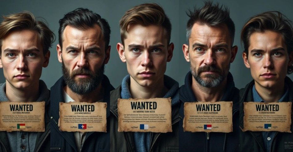 zdjęcie: Pomóż znaleźć najbardziej poszukiwanych przestępców Europy / TM/ przykładowa ilustracja