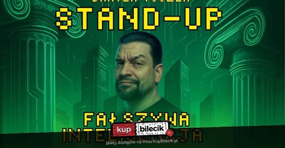 zdjęcie: Bartek Toczek w programie Fałszywa Inteligencja / kupbilecik24.pl / Bartek Toczek w programie Fałszywa Inteligencja