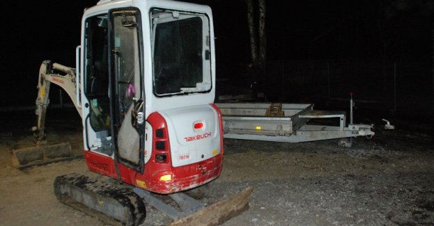 Policjanci odzyskali minikoparkę