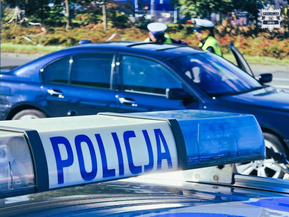 zdjęcie: Bezpieczny Pieszy w Zabrzu Policja kontroluje kierowców i pieszych / fot. KMP w Zabrzu