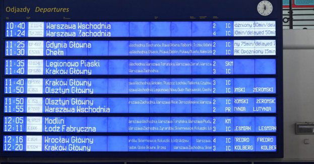 Główne trasy kolejowe przejezdne; ruch pociągów wstrzymany na dwóch odcinkach