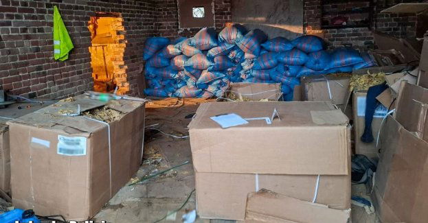 Policja zlikwidowała nielegalną wytwórnię tytoniu. Prawie 3 tony