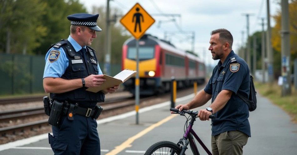 zdjęcie: Policja uczy bezpieczeństwa przy torach w Komorowie / TM/ przykładowa ilustracja