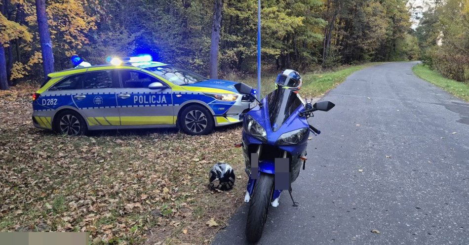zdjęcie: Pościg za motocyklistą z Cycowa zakończony zatrzymaniem / fot. KPP Włodawa