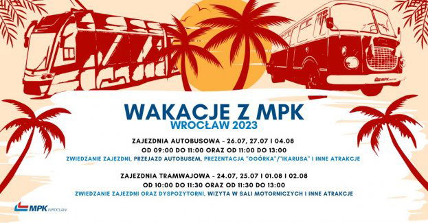 Wakacje z MPK Wrocław. Najmłodsi poznają od kuchni tramwajową i autobusową zajezdnię