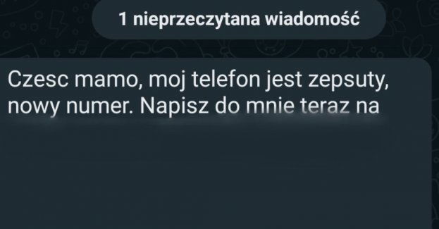 Czesc mamo, moj telefon jest zepsuty, nowy numer. Napisz do mnie teraz na (...)