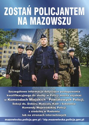 zdjęcie: Nabór do Policji w mazowieckiem Terminy przyjęć i wymagania / fot. KPP w Ciechanowie