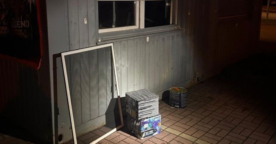 zdjęcie: Kradzież fajerwerków z kontenera. Dwaj mężczyźni zatrzymani / fot. KPP w Zgorzelcu