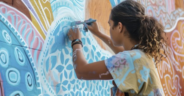 Dzieci z Polski i Ukrainy namalowały mural, w sobotę odsłonięcie