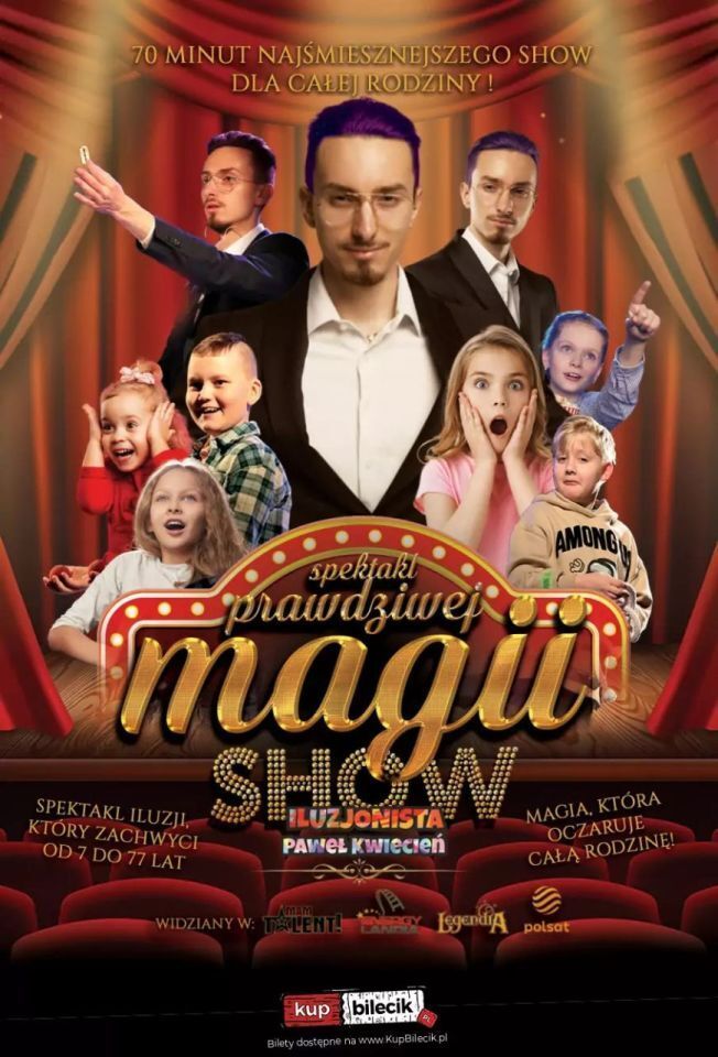 zdjęcie: Prawdziwa Magia - Familijny Spektakl Iluzji | MAGICZNE WAKACJE / kupbilecik24.pl / Prawdziwa Magia - Familijny Spektakl Iluzji | MAGICZNE WAKACJE
