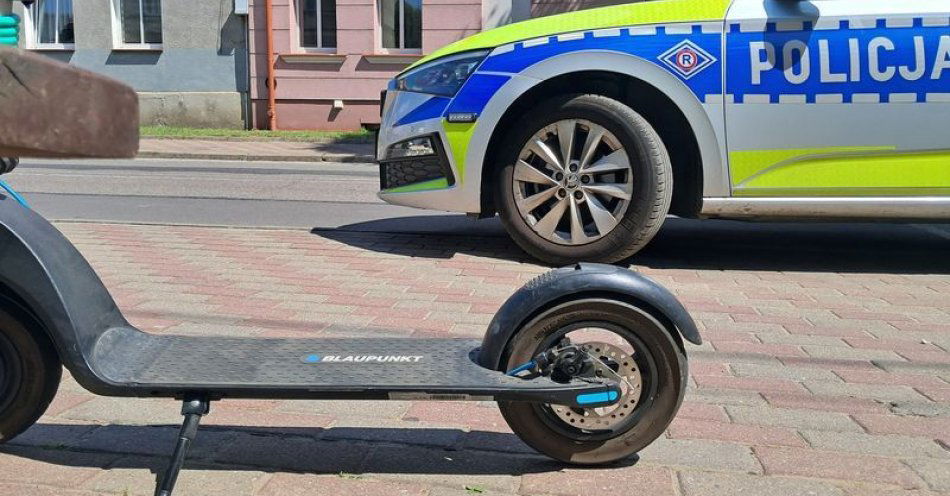 zdjęcie: Mieszkaniec Kwidzyna zatrzymany po alkoholu na hulajnodze / fot. KPP w Kwidzynie