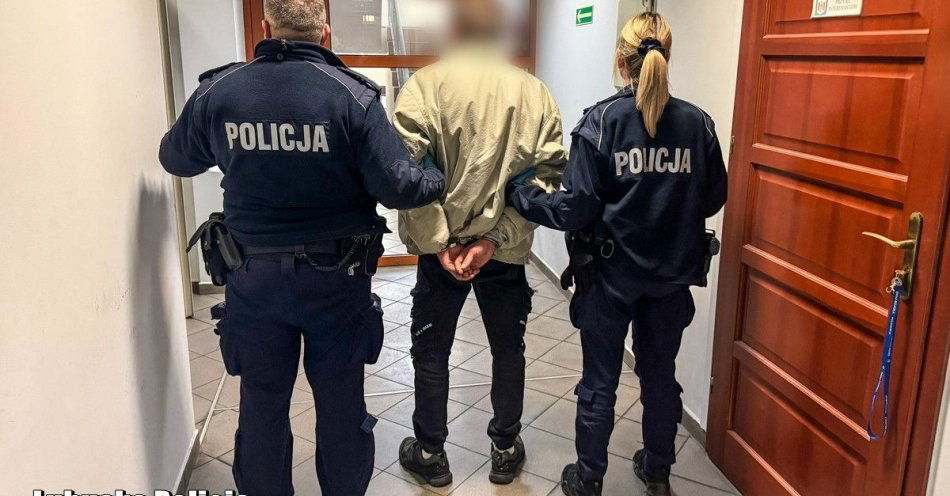 zdjęcie: Seryjny podpalacz w rękach policji po serii podpaleń / fot. KMP Zielona Góra