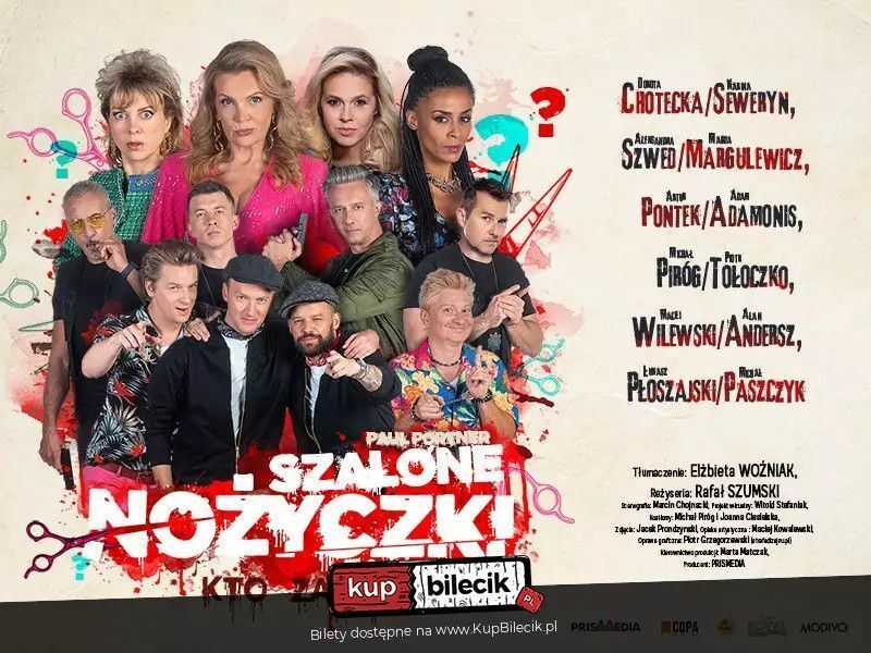 zdjęcie: Szalone nożyczki - czyli kto zabił / kupbilecik24.pl / Szalone nożyczki - czyli kto zabił
