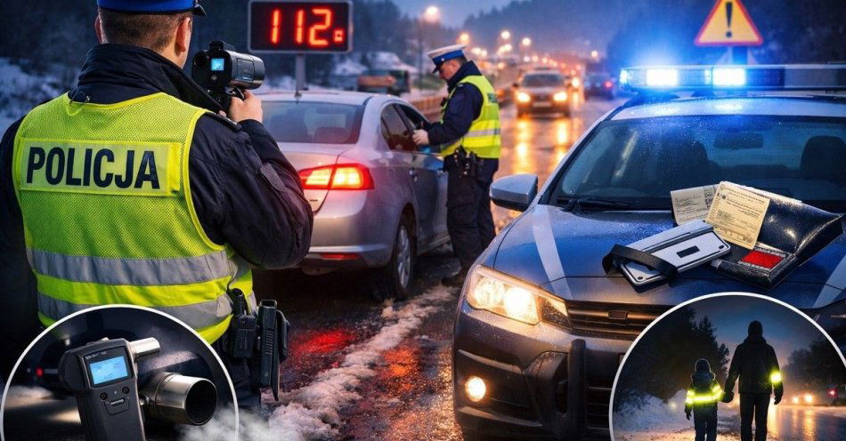 zdjęcie: Wzmożone kontrole w powiecie nowotarskim 23 zatrzymane dowody / fot. KMP w Nowym Targu