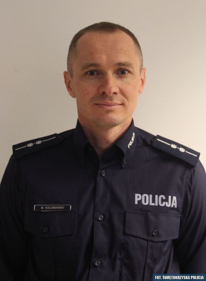 zdjęcie: Zagłosuj na asp. Michała Kołomańskiego w plebiscycie / fot. KPP Skarżysko-Kamienna