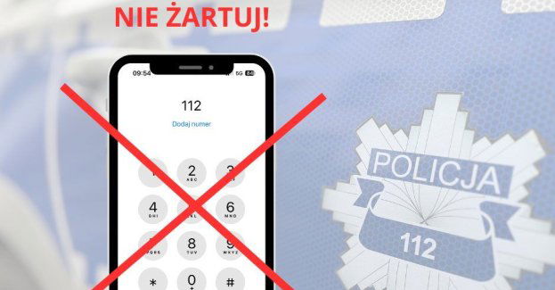 Dzieci dzwoniły na numer alarmowy dla żartu.
