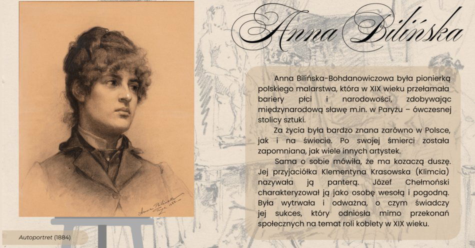 zdjęcie: Wystawa wirtualna poświęcona malarce Annie Bilińskiej-Bohdanowiczowej / fot. nadesłane