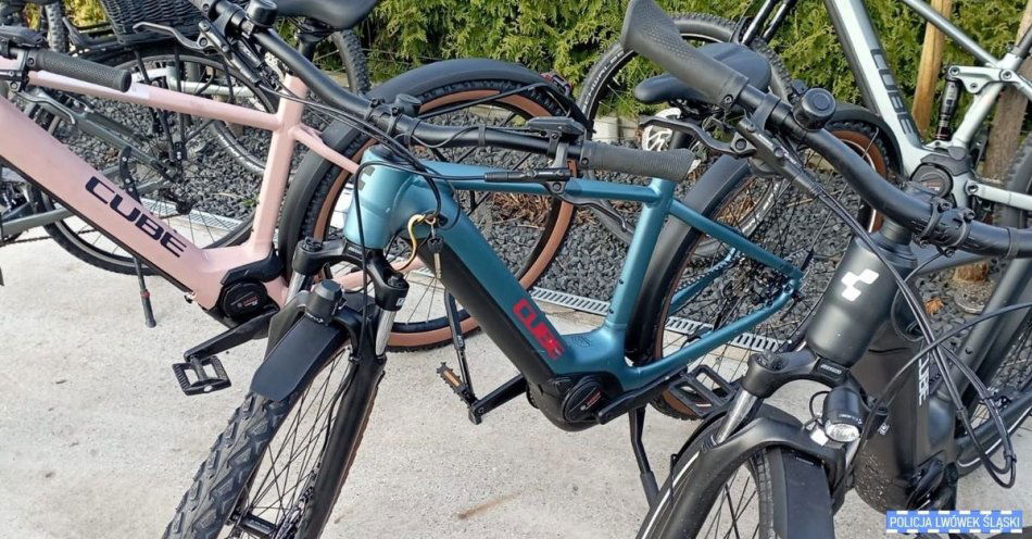 zdjęcie: Lwóweccy kryminalni odzyskali rowery elektryczne o wartości 38 tysięcy euro / fot. KPP w Lwówku Śląskim
