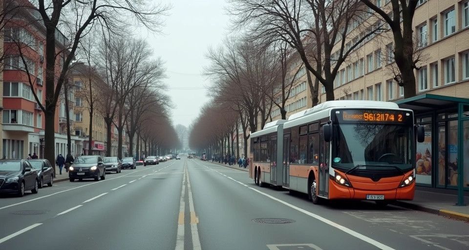 zdjęcie: Autobusy wracają na stałe trasy przez ul. Partyzantów w Łukowie / Autobus miejski na przystanku w polskim mieście /TMAI