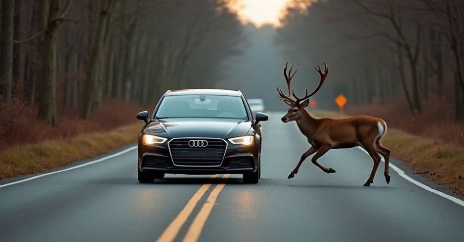 zdjęcie: Zderzenie z sarną w Orzynach. Kierująca bez obrażeń / TM/ przykładowa ilustracja