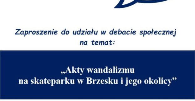 Debata o wandalizmie na skateparku w Brzesku