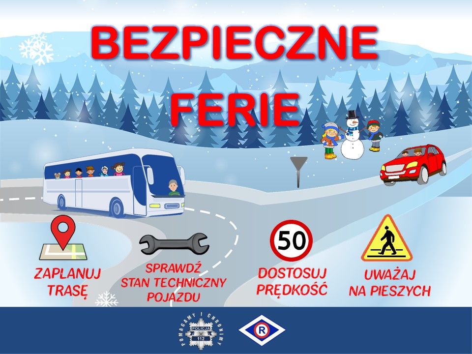 zdjęcie: Bezpieczne ferie 2026 Policja sprawdza autobusy i doradza / fot. KPP Wschowa