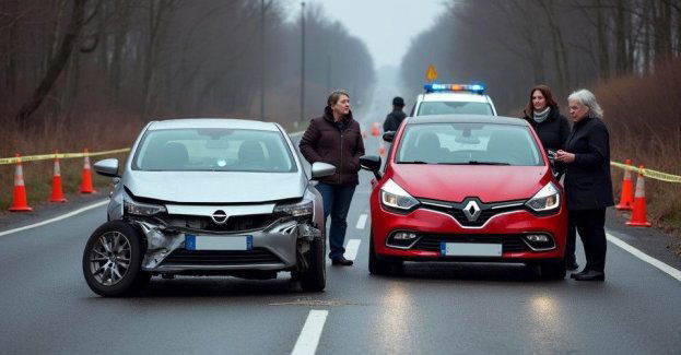 Trzy osoby ranne po zderzeniu opla i renaulta koło Pieszkowa
