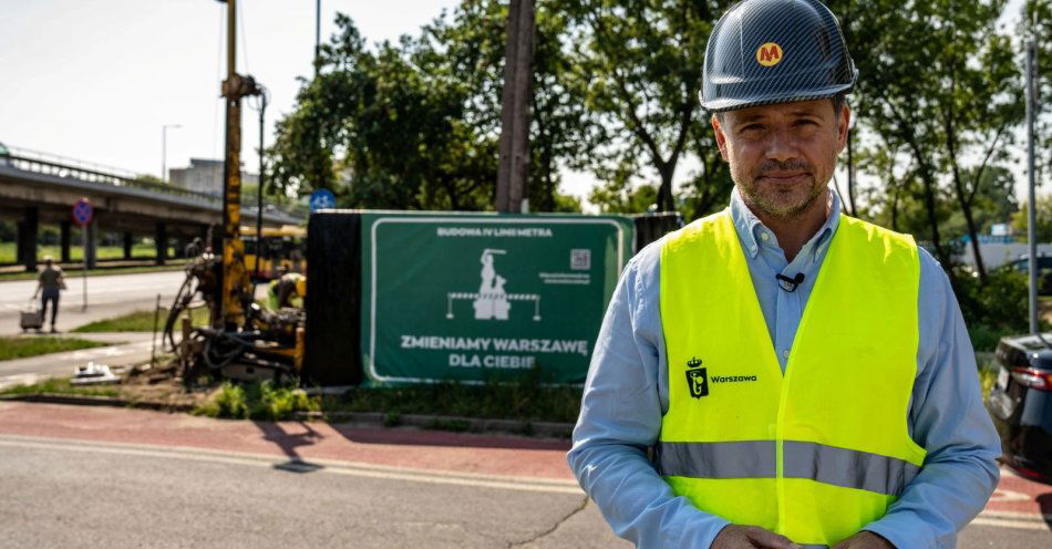 zdjęcie: Rozpoczęły się odwierty geologiczne na Białołęce na trasie planowanej linii metra M4 / fot. nadesłane