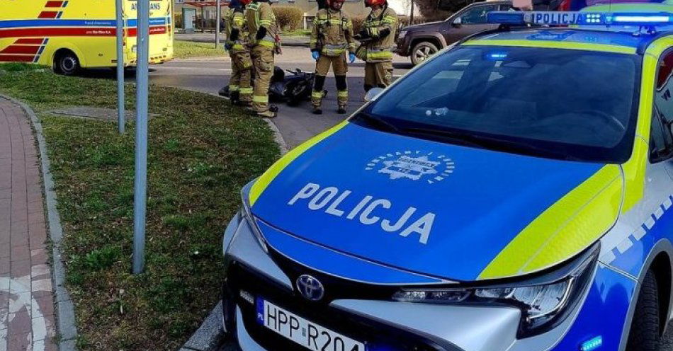 zdjęcie: Motocyklista w szpitalu po zderzeniu na Opawskiej w Raciborzu / fot. KPP w Raciborzu