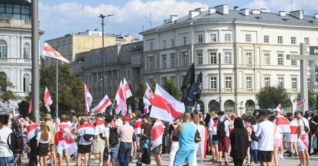 Marsz Wolności w Warszawie w 5. rocznicę sfałszowanych wyborów na Białorusi