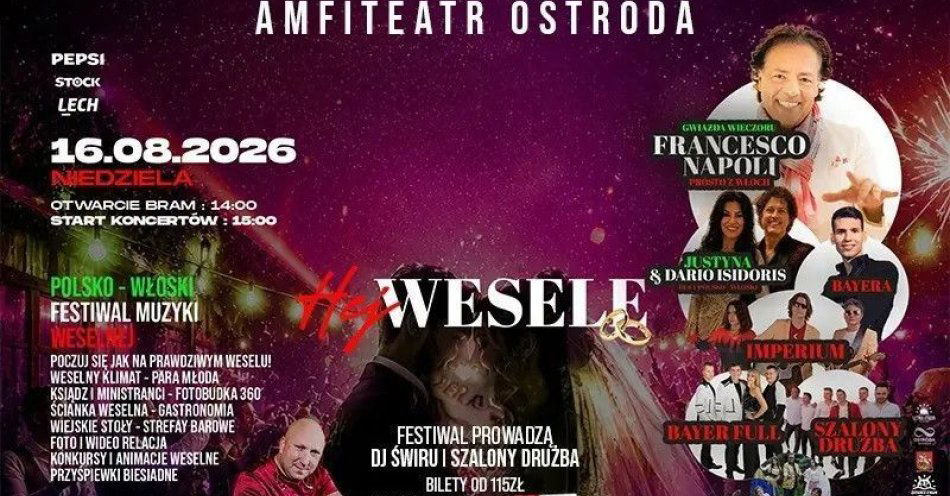 zdjęcie: Polsko-Włoski Festiwal Muzyki Weselnej! / kupbilecik24.pl / Polsko-Włoski Festiwal Muzyki Weselnej!
