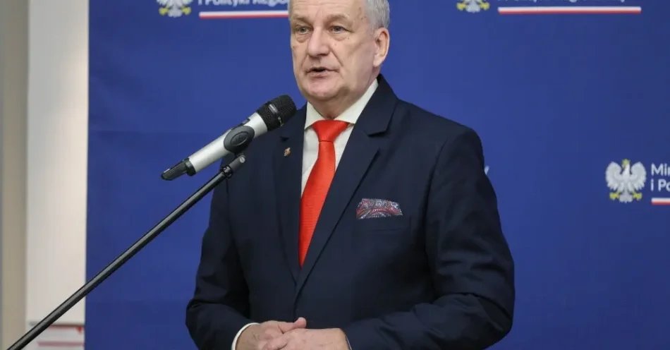 zdjęcie: Wiceszef MSWiA o budżecie na 2027 r.: zapewni sprawne funkcjonowanie służb, choć oczekiwania zawsze są większe / Warszawa, 16.03.2026. Wiceminister spraw wewnętrznych i administracji Wiesław Szczepański na konferencji prasowej